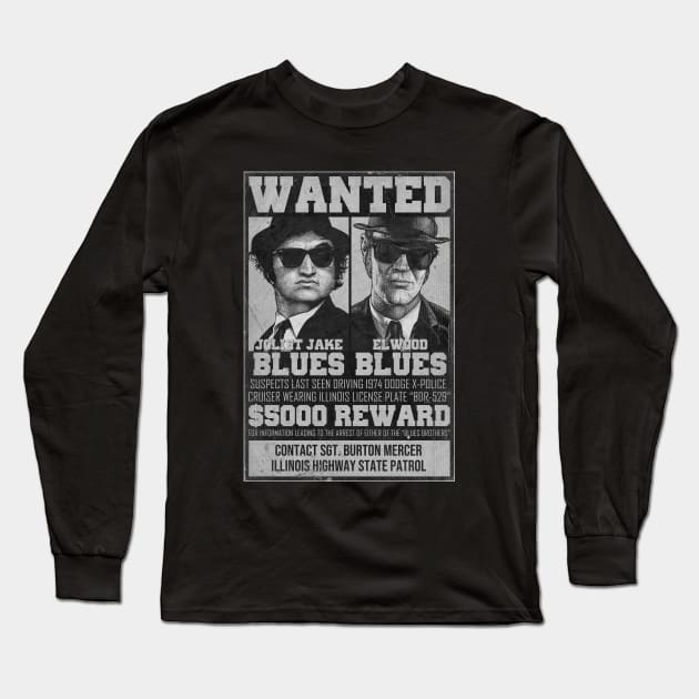 The Blues Brothers Long Sleeve T-Shirt by PeligroGraphics